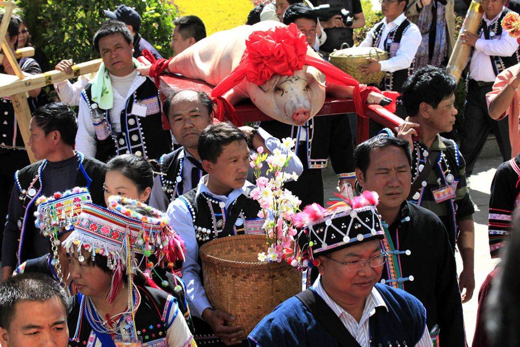 Jour de l'an chez les minorités LAHU en Chine - 2012